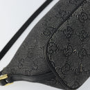 GUCCI GG Canvas Hand Bag Black Gold 07193 Auth 170387-11