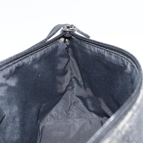 GUCCI GG Canvas Hand Bag Black Gold 07193 Auth 170387