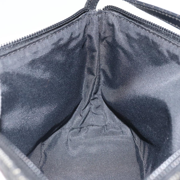 GUCCI GG Canvas Hand Bag Black Gold 07193 Auth 170387