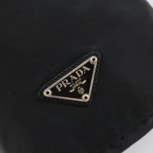 PRADA Drawstring Pouch Nylon Black Auth 170388