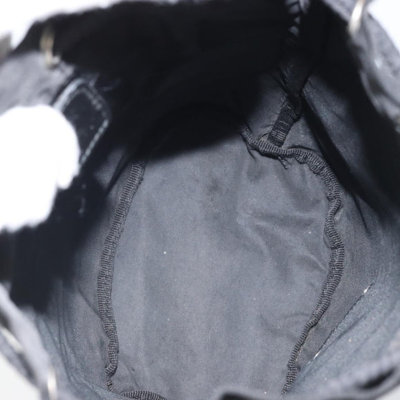 PRADA Drawstring Pouch Nylon Black Auth 170388