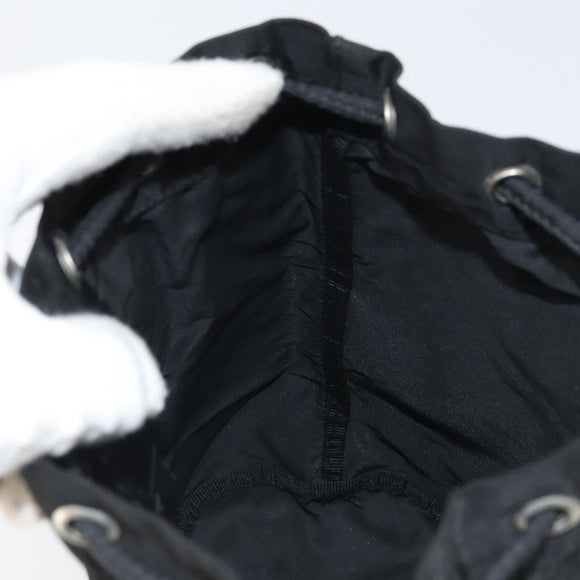 PRADA Drawstring Pouch Nylon Black Auth 170388