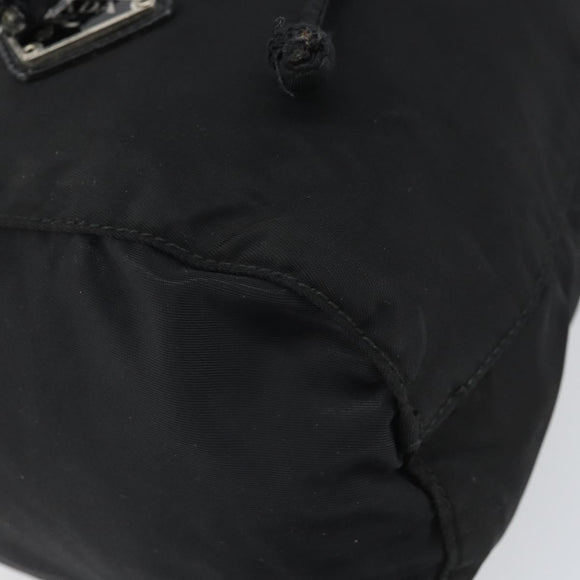 PRADA Drawstring Pouch Nylon Black Auth 170388