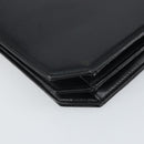 GIVENCHY Chain Shoulder Bag Leather Black Gold Auth 170389-16