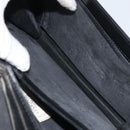 GIVENCHY Chain Shoulder Bag Leather Black Gold Auth 170389-22