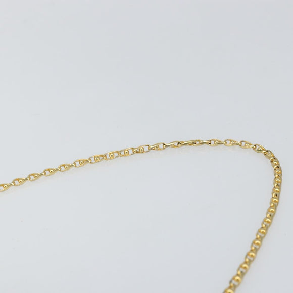 GIVENCHY Chain Shoulder Bag Leather Black Gold Auth 170389