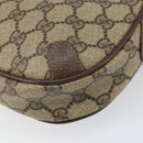 GUCCI GG Supreme Web Sherry Line Shoulder Bag PVC Beige 89 02 066 Auth 170390-15