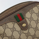 GUCCI GG Supreme Web Sherry Line Shoulder Bag PVC Beige 89 02 066 Auth 170390-17