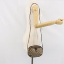 GUCCI GG Supreme Web Sherry Line Shoulder Bag PVC Beige 89 02 066 Auth 170390-21
