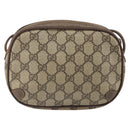 GUCCI GG Supreme Web Sherry Line Shoulder Bag PVC Beige 89 02 066 Auth 170390-2
