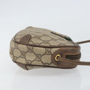 GUCCI GG Supreme Web Sherry Line Shoulder Bag PVC Beige 89 02 066 Auth 170390-3