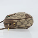 GUCCI GG Supreme Web Sherry Line Shoulder Bag PVC Beige 89 02 066 Auth 170390-4