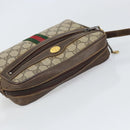 GUCCI GG Supreme Web Sherry Line Shoulder Bag PVC Beige 010 378 Auth 170391-6