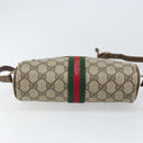 GUCCI GG Supreme Web Sherry Line Shoulder Bag PVC Beige 010 378 Auth 170391-9