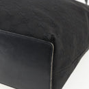 GUCCI GG Canvas Tote Bag Black Silver 31243 Auth 170394-15