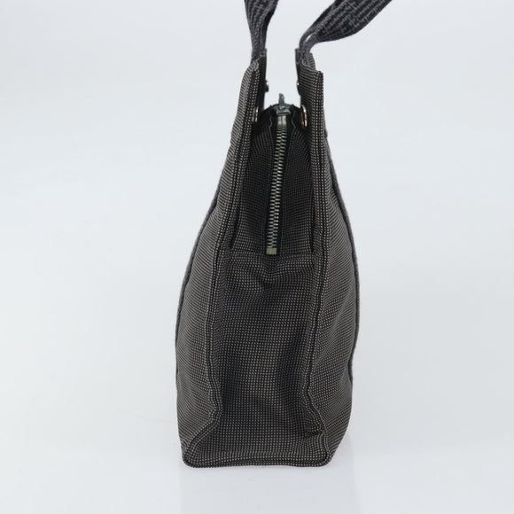 HERMES Her Line PM Hand Bag Canvas Gray Auth 170395