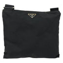 PRADA Shoulder Bag Nylon Black Auth 170396-13