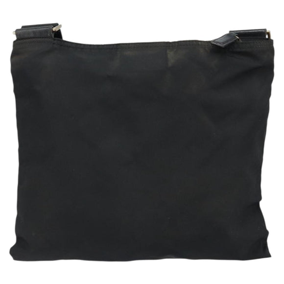 PRADA Shoulder Bag Nylon Black Auth 170396