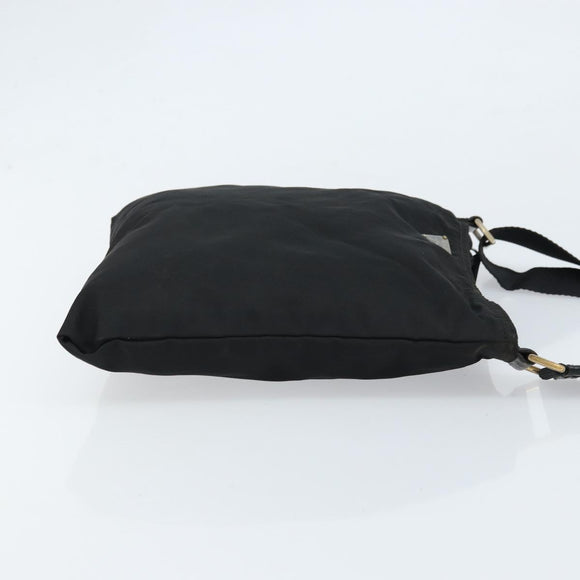 PRADA Shoulder Bag Nylon Black Auth 170396