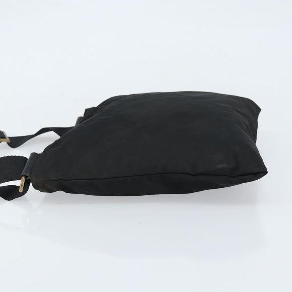 PRADA Shoulder Bag Nylon Black Auth 170396
