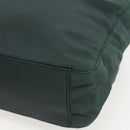 PRADA Tote Bag Nylon Green Auth 170398-14