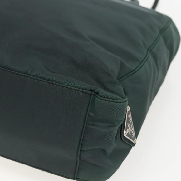 PRADA Tote Bag Nylon Green Auth 170398