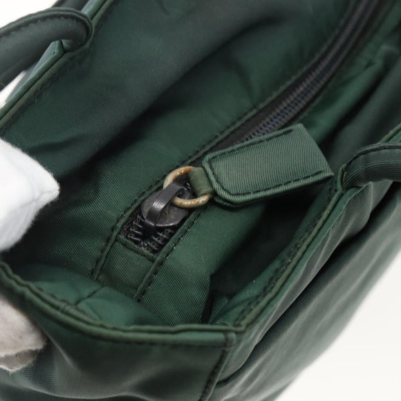 PRADA Tote Bag Nylon Green Auth 170398