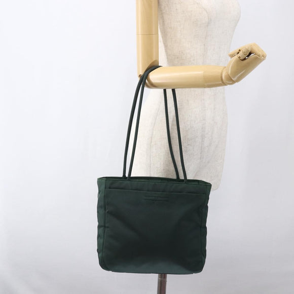 PRADA Tote Bag Nylon Green Auth 170398