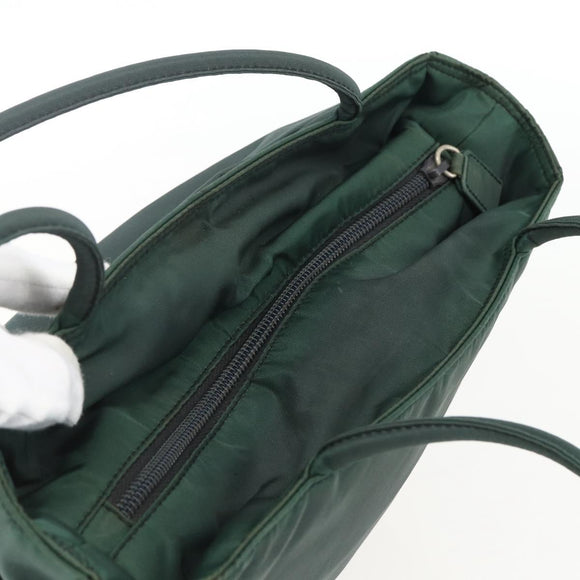 PRADA Tote Bag Nylon Green Auth 170398