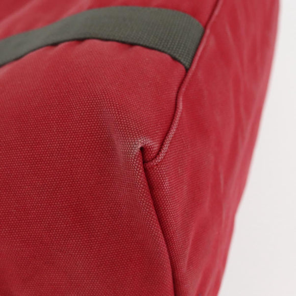 PRADA Sports Tote Bag Canvas Red Auth 170399