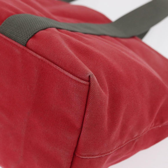 PRADA Sports Tote Bag Canvas Red Auth 170399