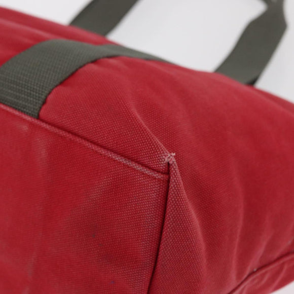 PRADA Sports Tote Bag Canvas Red Auth 170399