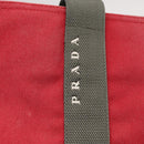PRADA Sports Tote Bag Canvas Red Auth 170399-18