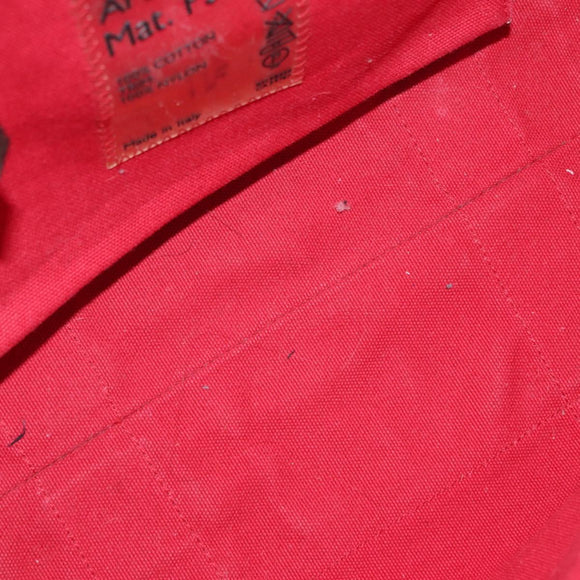 PRADA Sports Tote Bag Canvas Red Auth 170399
