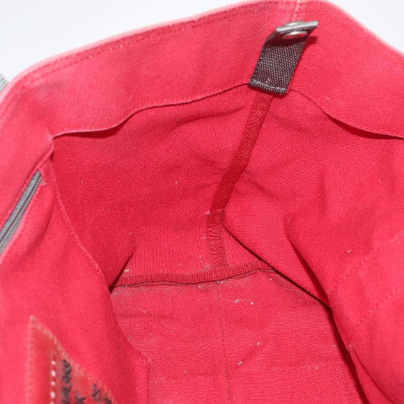 PRADA Sports Tote Bag Canvas Red Auth 170399