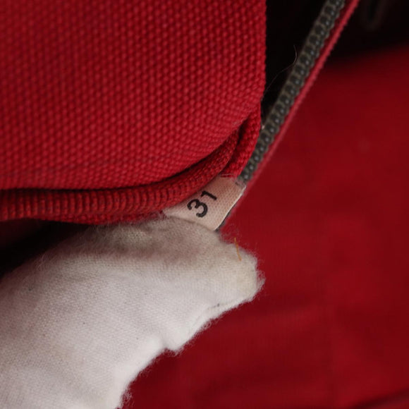 PRADA Sports Tote Bag Canvas Red Auth 170399