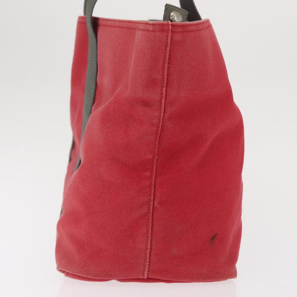 PRADA Sports Tote Bag Canvas Red Auth 170399