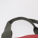 PRADA Sports Tote Bag Canvas Red Auth 170399-14