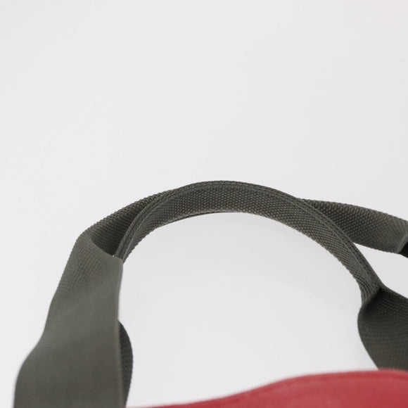 PRADA Sports Tote Bag Canvas Red Auth 170399