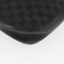 GUCCI GG Canvas Shoulder Bag Black Silver 001 3746 Auth 170401-9
