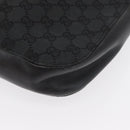 GUCCI GG Canvas Shoulder Bag Black Silver 001 3746 Auth 170401-14