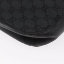 GUCCI GG Canvas Shoulder Bag Black Silver 001 3746 Auth 170401-15