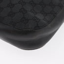 GUCCI GG Canvas Shoulder Bag Black Silver 001 3746 Auth 170401-16