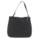 GUCCI GG Canvas Shoulder Bag Black Silver 001 3746 Auth 170401-13