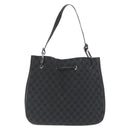 GUCCI GG Canvas Shoulder Bag Black Silver 001 3746 Auth 170401-2