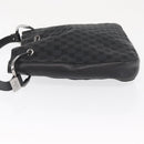 GUCCI GG Canvas Shoulder Bag Black Silver 001 3746 Auth 170401-4