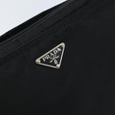 PRADA Shoulder Bag Nylon Black Silver Auth 170402A-14