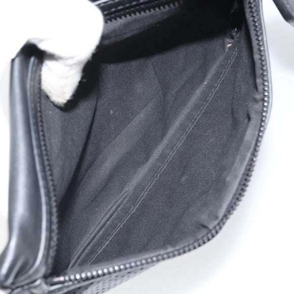 BOTTEGA VENETA Hand Bag Leather Black Auth 170403
