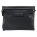 BOTTEGA VENETA Hand Bag Leather Black Auth 170403-13