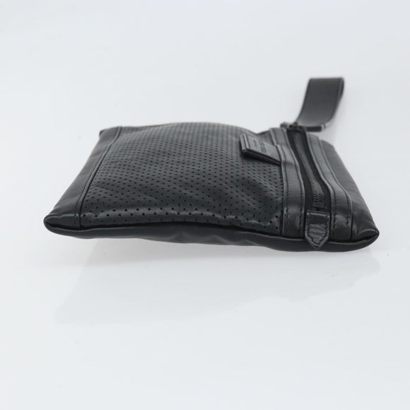 BOTTEGA VENETA Hand Bag Leather Black Auth 170403